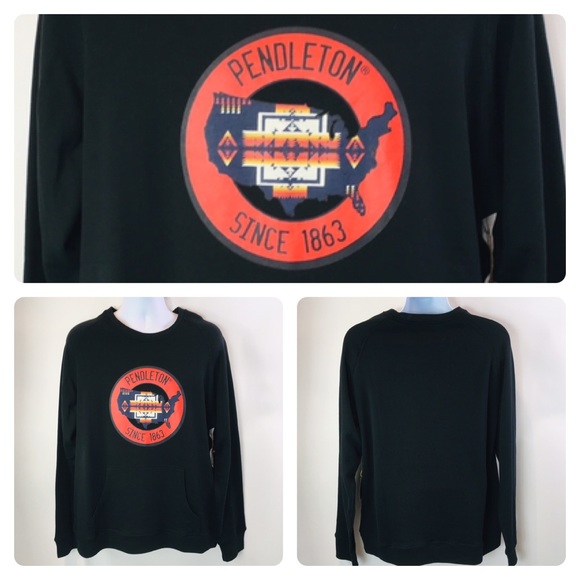 Pendleton Other - Pendleton Mens Sweatshirt Chief Joseph Black Sz L